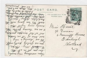 bradford to scotland 1904 post card ref r11541