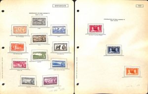 British Colonies Stamp Collection on 50 Naribo Pages, 1937 Coronation