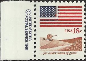 # 1890 MINT NEVER HINGED FLAG AND ANTHEM