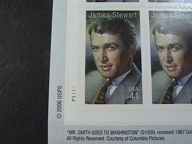 US # 4197-MNH--LL--PLATE # BLOCK OF 4--LEGENDS OF HOLLYWOOD/JIMMY STEWART-2007