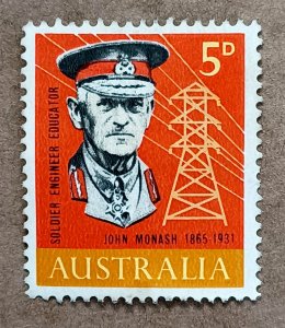 Australia #390 5p General Sir John Monash Birth Centennial USED (1965)