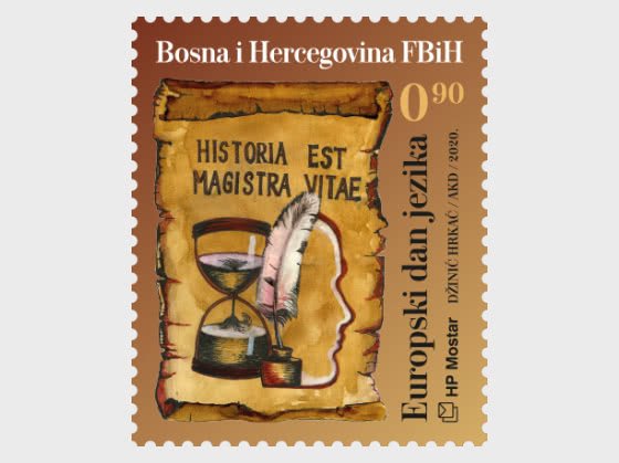 Stamps of Bosnia and Herzegovina Mostar 2020. European Day of Languages