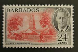 Barbados 1950 SG278 mm 24c.  KGVI pictorial definitive issue