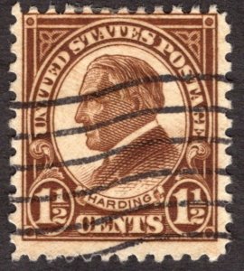 1927, US 1 1/2c, Harding, Used, Sc 633