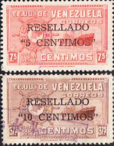 Venezuela # 450-451  Used  