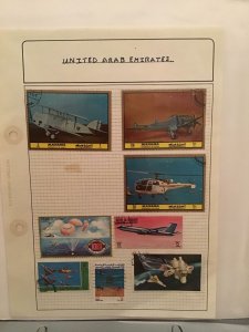 United Arab Emirates Air Travel   stamp page R24440