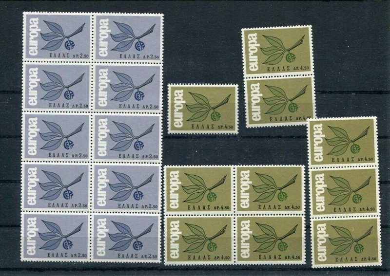 D093793 Europa CEPT 1965 Leaves & Fruit Wholesale 10 Series MNH Greece