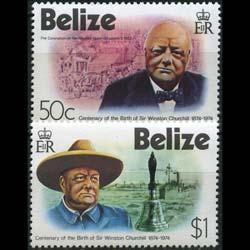 BELIZE 1974 - Scott# 363-4 Churchill Set of 2 NH