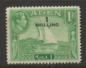 STAMP STATION PERTH Aden #43 KGVI Definitive Overprint Issue 1951 MLH CV$2.75.