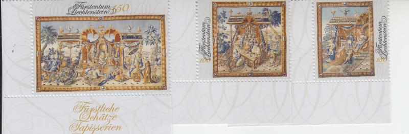 2018 Liechtenstein Tapestries (3) (Scott 1763-65) MNH
