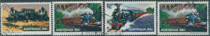 Australia 1979 SG715-718 Trains set FU