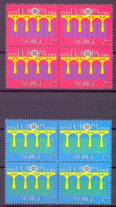 Norway Sc# 841-842 MNH block/4 1984 Europa