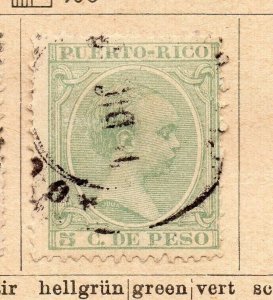 Puerto Rico 1891-92 Early Issue Fine Used 5c. NW-239127