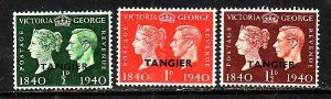 Great Britain Tangier-Sc#518-20- id7-unused hinged KGVI set-Stamp anniversary-19