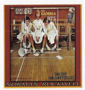 Gambia 2004 Paintings by Norman Rockwell S/S MNH C3