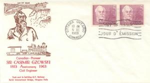 1961 Canada Sir Casimir Gzowski (410) - Ginn Cachet