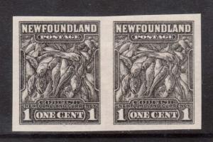 Newfoundland #184P VF Proof Pair In Black