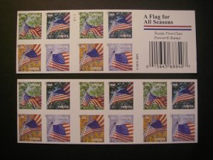 Scott 4782-5 or 4785d, Forever Flag for All Seasons, Pane of 20 #S1111, MNH