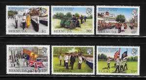 Bermuda 1982 Regiment Military uniform flag Sc 423-428 MNH A549