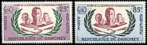 Dahomey C26-C27, MNH, International Cooperation Year