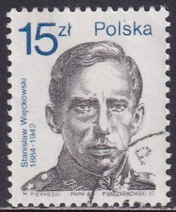 Poland 1987 Sc 2831 Col. Stanislaw Wieckowski Stamp CTO