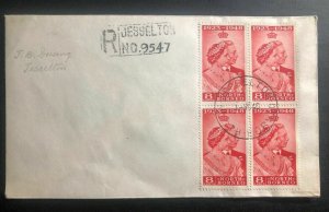 1948 Jesselton North Borneo Cover Royal silver wedding King George VI