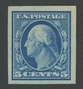 USA 347 - 5 cent Washington Imperf Double Line Wmk - VF Mint never hinged