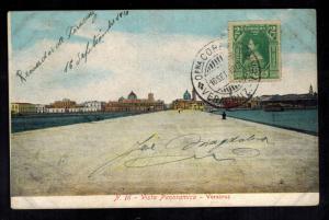 1910 Mexico Real Picture RPPC Postcard Cover Panoramic View Veracruz