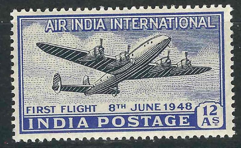 India C7 SG 304  12a Air India First Flight MNH VF 1948 SCV $3.25