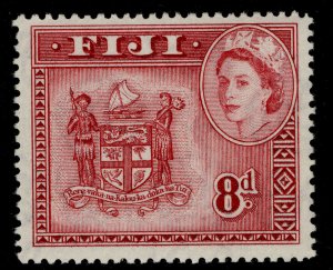 FIJI QEII SG288, 8d deep carmine-red, NH MINT.