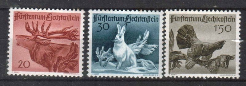 LIECHTENSTEIN STAMPS. 1946 Sc.# 219-221, MNH