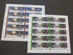 Faroe Islands 2005 Sc 456-7 sheet(10) set MNH