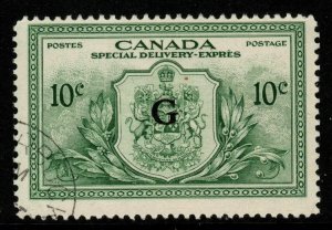 CANADA SGOS21 1950 10c GREEN FINE USED