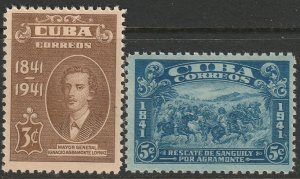 Cuba 1942 Sc 373-4 set MNH**