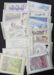 EDW1949SELL : GREAT BRITAIN Beautiful collection of ALL DIFF. Official Unused PC