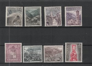 Andorra (Spanish Administration)  Scott#  50-57  MNH  (1963-4 Various Designs)