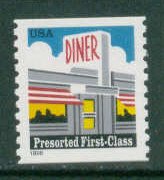 3208 25c Diner Fine MNH