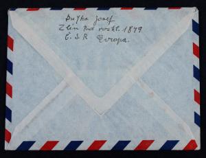 Stamp Czechoslovakia Sc# C23 on Air Mail Cover To USA 1947