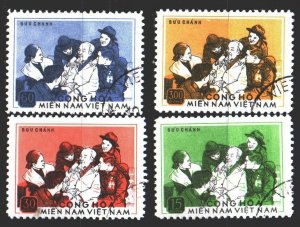 Vietnam. 1975. 55-58. Ho Chi Minh with youth. USED.