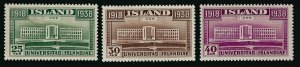 Iceland Attractive Sc#209-211 Mint VF SCV $24...Fill a key spot!!