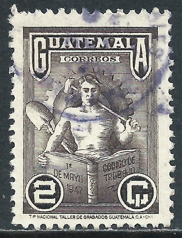 Guatemala, Sc #321, 2c Used