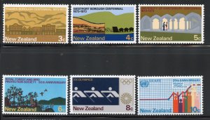 New Zealand # 511-16, Mint Never Hinge.