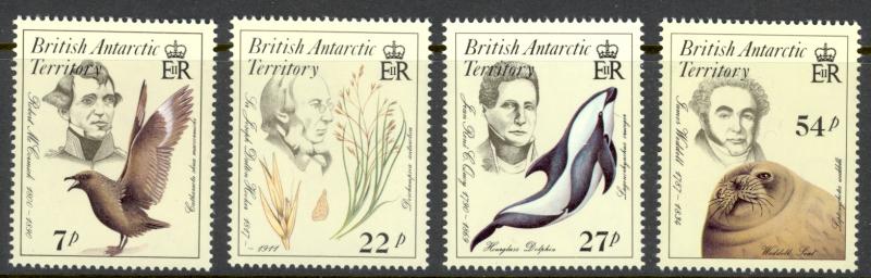 British Antarctic Territory Sc# 125-128 MNH 1985 Naturalists Flora & Fauna