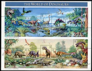 US  3136 MNH  World of Dinosaurs sheet of 15