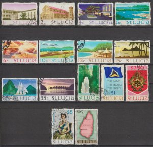 ST LUCIA 1970 SG 276/289a USED