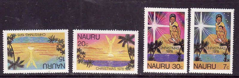 Nauru-Sc#184-7- id9-Unused NH set-Christmas-Mother & Child-1978-