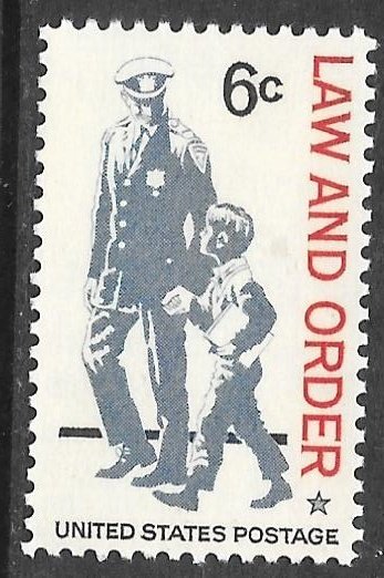 USA 1343: 6c Policeman and Boy, MNH, VF