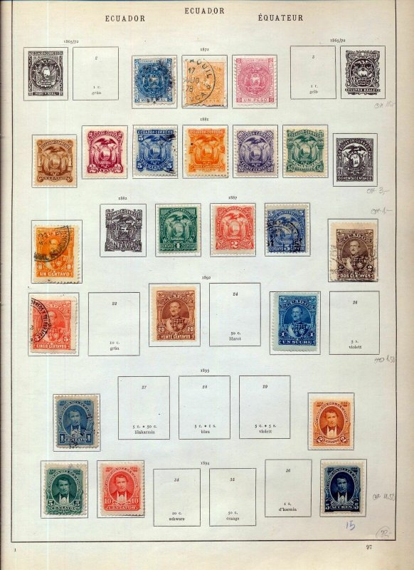 ECUADOR Early/Mid M&U Collection(Appx 100 Items)NS 111