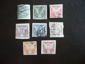 Stamps - Czechoslovakia - Scott# P1-P8 - Used Set of 8 Stamps