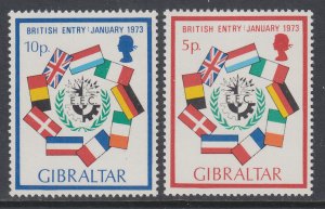 Gibraltar 294-295 MNH VF